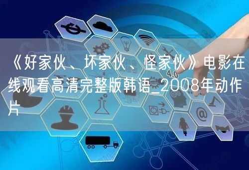 《好家伙、坏家伙、怪家伙》电影在线观看高清完整版韩语_2008年动作片
